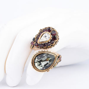 Alcozer & J Ring Women Gold